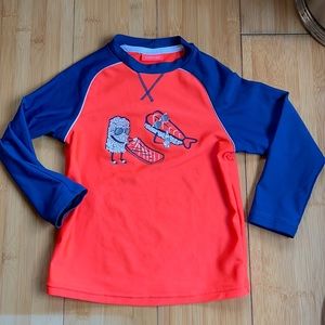 SUNUVA swim top boys size 2-3 rashguard
